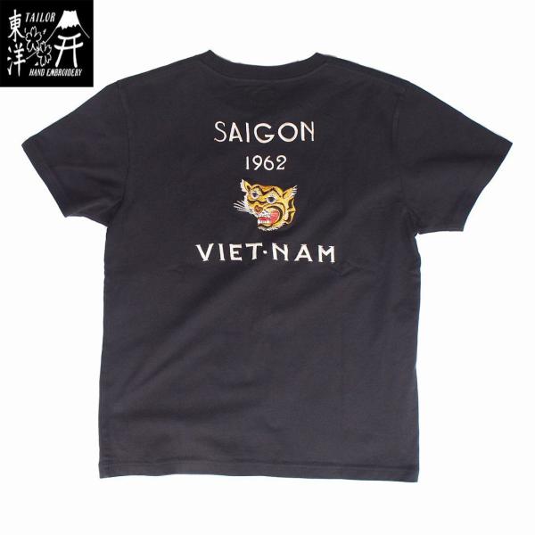 テーラー東洋　半袖スカTSHIRT EMBROIDERED “SAIGON VIET-NAM”　ブラ...