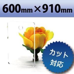 アクリル板 キャスト板 透明 600mm×910mm 厚み3mm