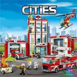 レゴブロック LEGO ポリスステーション 消防署 レゴ互換品 クリスマス プレゼント｜orca7010-store