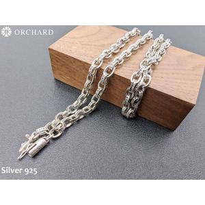 シルバー925 アンカーチェーン ミドルサイズ ブレスレット 22cm メンズ