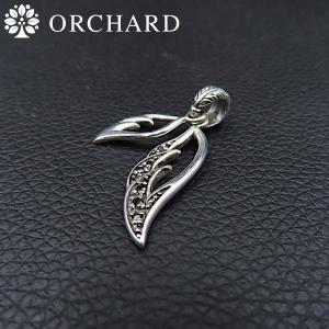 ペンダント シルバー925 シルバー Silver 928 メンズ レディース リーフ 葉 ジルコニア｜orchard