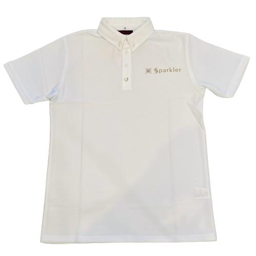 ポロシャツ　シンプル　白　グレー　金　ゴールド　ピンク　ゴルフウェア　速乾性　伸縮性　ペアルック　お...