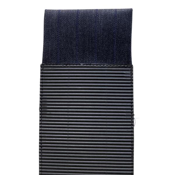 ポケットチーフ　簡単　挿すだけ　オシャレ　ネイビー　×　グレー　ストライプ柄