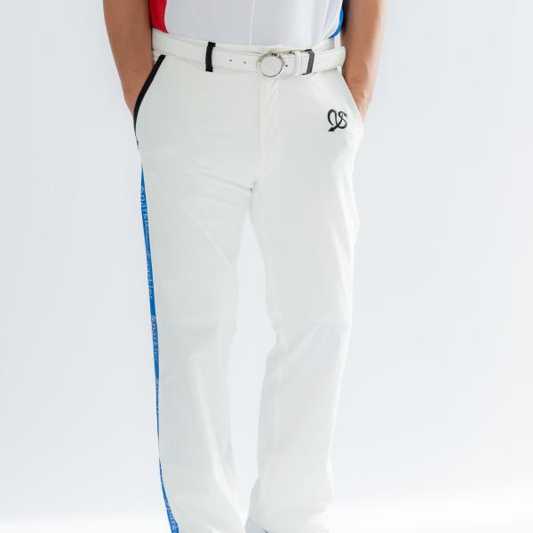 ゴルフパンツ 白 青 ストレッチ UVケア 涼しい 超撥水生地使用 メンズ　ホワイト ブルー　セール...