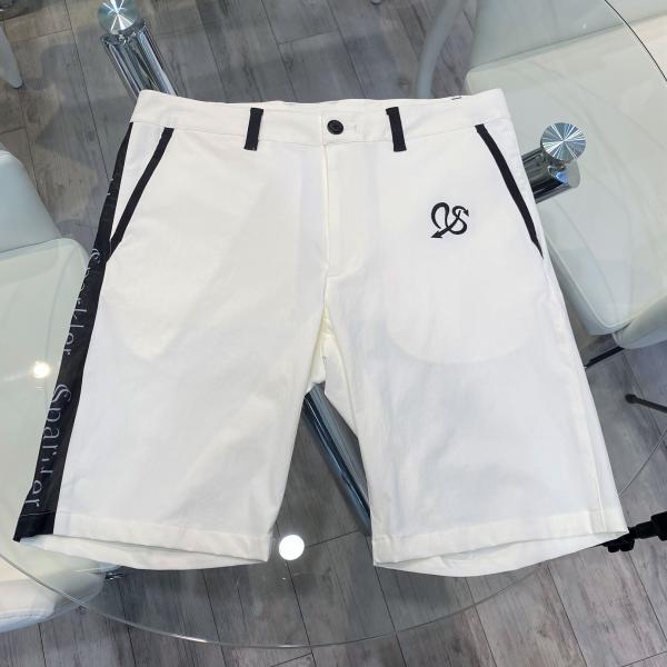 ＜１着限定 訳あり商品＞サンプル製作 ゴルフパンツ ハーフパンツ ホワイト ストレッチ Mサイズ ウ...