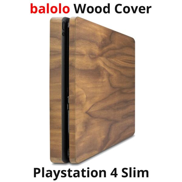 balolo PlayStation 4 slim 専用 木製カバー PS4 プレイステーション4 ...