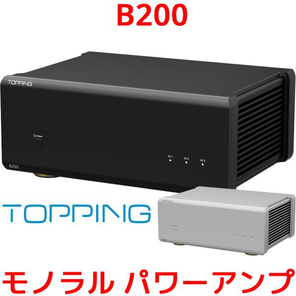 1年保証 TOPPING B200 モノラル ピュア パワーアンプ TRS XLR 入力 ハイレゾ ...