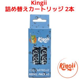 Kingii 詰め替えカートリッジ 2本 リストバンド型浮き袋 キンギ キンジー CO2 ボンベ リフィル｜oremeca