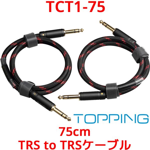 Topping TRS - TRS ケーブル 75cm 2本セット TCT1-75 トッピング バラ...