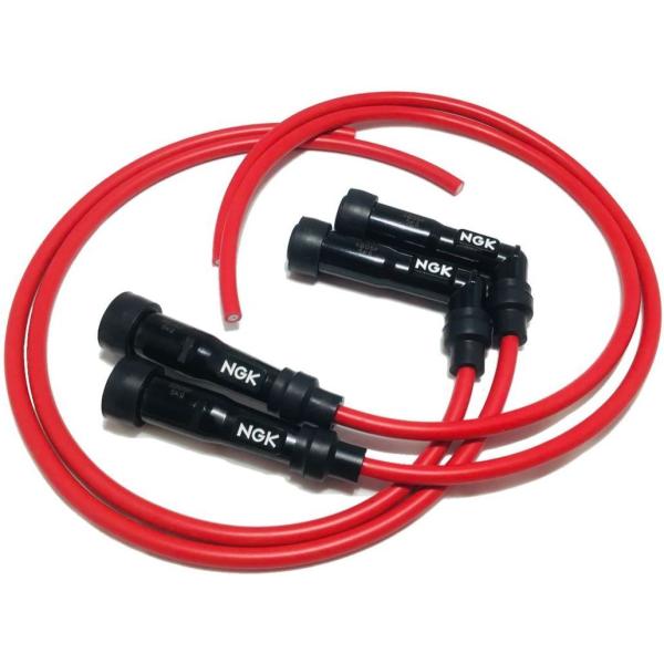 NGK プラグコード・プラグキャップ セット 赤 X2/S2 CB750F (RC04) (RC42...