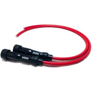 NGK プラグコード・プラグキャップ セット 赤 2本/S型 ゼルビス（VT250FN）/XS250...