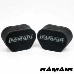 RAMAIR ラムエア 2連セット  エアフィルター MS008 MSソックス FCR/TMR/CRなどに