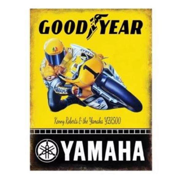 1978 ケニーロバーツ Kenneth Roberts ヤマハ YZR500 OW35K 金属パネ...