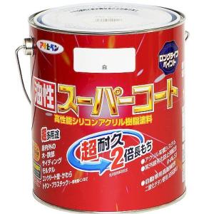 アサヒペン 油性スーパーコート/1.6L 白 白