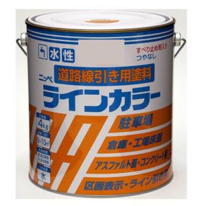 ニッペ 水性ラインカラー 白/4KG