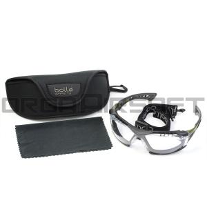 bolle ボレーセーフティ Rush Plus クリアレンズ ブラウン&ブラック