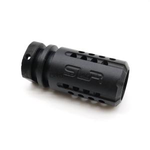 【訳あり・B級品】DEFACTOR SLR Synergy Miniタイプ ハイダー ブラック 14mm逆ネジ（CCW）｜orga-airsoft