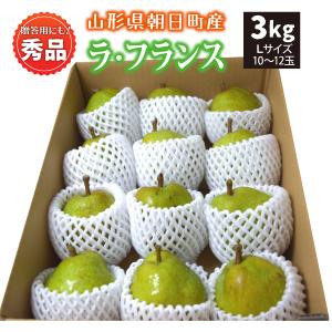 ラ・フランス　秀品　贈答用　３ｋｇ　Ｌサイズ　１２玉　産地直送　！（沖縄・離島・一部地域を除く)