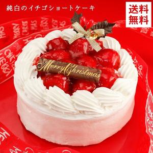 クリスマスケーキ 2019 送料無料 純白のいちご ショートケーキ 5号 イチゴ いちご ケーキ お取り寄せ ギフト プレゼント 飾り