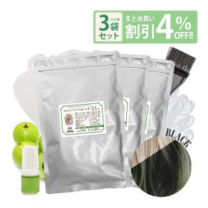 かの子のハーバルヘナ　25番　3袋 かの子のハーバル ヘナ25番 100g [ 色：ブラウン ] 無料ハケブラシ