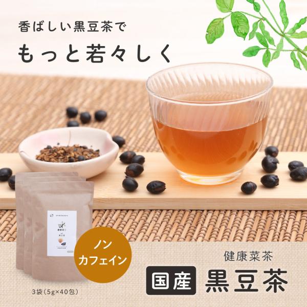 黒豆茶 健康菜茶 (5g ×120包) 国産 ティーバッグ ノンカフェイン 大豆 イソフラボン 健康...