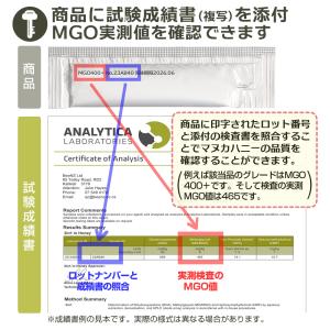 マヌカハニー スティック MGO400+ NP...の詳細画像2