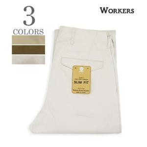 ワーカーズ 高密度チノ トラウザーズ スリムフィット WORKERS Officer Trousers Slim Fit Type 1 22s-4-otsf-t1｜organweb