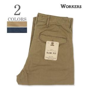 ワーカーズ ライトオンスチノ トラウザーズ スリムフィット WORKERS Officer Trou...