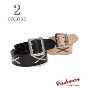 CUSHMAN（クッシュマン） CUSHMAN 40mm SINGLE PIN STUDS LEATHER BELT