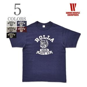 WAREHOUSE（ウエアハウス） 別注 半袖 リバーシブル プリントTEE