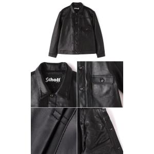 ショット シープレザートラッカー レザージャケ...の詳細画像5