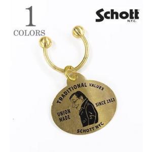 ショット 真鍮 キーリング キーホルダー Schott BRASS KEY RING 782-497...