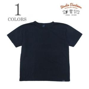 ステュディオダルチザン USAコットン Made in JAPAN 半袖 インディゴTEE STUDIO D'ARTISAN USA Cotton INDIGO SST 8136B｜organweb