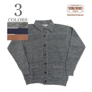 DUBBLEWORKS ダブルワークス LOOP WHEEL 吊編み ハーフジップ