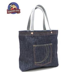 桃太郎ジーンズ トートバック MOMOTARO JEANS 銅丹LABEL DENIM TOTE BAG B-10｜organweb