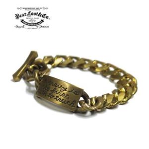 ベアフット 真鍮 ブレスレット BEAR FOOT BYRON PLATE BRASS BRACELET BFB-02｜organweb