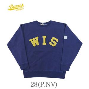 バーンズ 裏毛 クルーネック スウェット BARNS ATHLETIC SWEAT WISCONSI...