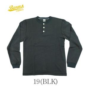 バーンズ 長袖 小寸編み ユニオンスペシャル ヘンリーネックTEE VINTAGE HENLEY N...