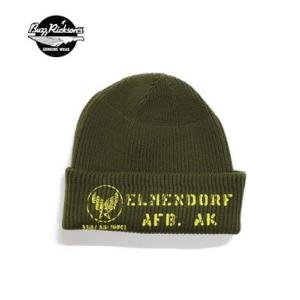 バスリクソンズ ワッチキャップ ニットキャップ BUZZ RICKSON'S Type A-4 MECHANIC CAP STENCIL CAPBR02603｜organweb