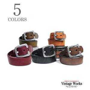 ヴィンテージワークス カッティングダイ C型真鍮バックル 7ホール Vintage Works ハンドメイドレザーベルト DH5536