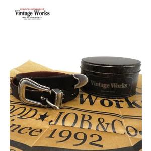 ヴィンテージワークス CHASIN 厚銀メッキ真鍮バックル 7ホール Vintage Works ハ...