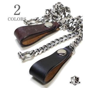 インセプション IPC-09 HORSE BUTT LEATHER BRASS CHAIN SILVER