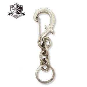 インセプション 真鍮 純銀メッキ Fホール カラビナ キーホルダー INCEPTION F-HOLE...