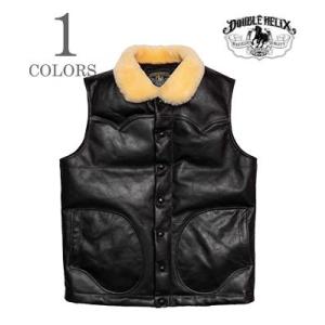 ダブルヘリックス セミアニリン 茶芯 ホースハイド ライダース