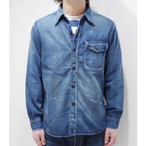 シュガーケーン 長袖 デニムワークシャツ SUGAR CANE FICTION ROMANCE 8oz. DENIM C.P.O. SHIRT SC27222H｜organweb