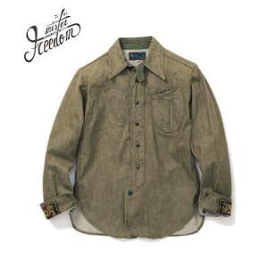 ミスターフリーダム 長袖 CPOシャツ MR.FREEDOM SURPLUS 10oz. GB DENIM CPO SHIRT SAND PEBBLES SC27951｜organweb