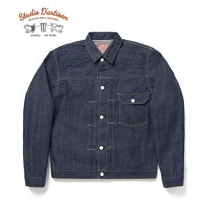 ステュディオダルチザン 阿波徳島蓼藍 カセ染 15oz.デニム 1st TYPE デニムジャケット STUDIO D'ARTISAN DO1 1st Type DENIM JACKET SD-DO1J｜organweb