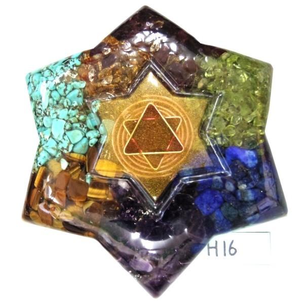 オルゴナイト プラス　星型　H16　(パワーストーン 製品)