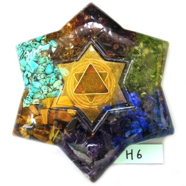 オルゴナイト プラス　星型　H6　(パワーストーン 製品)