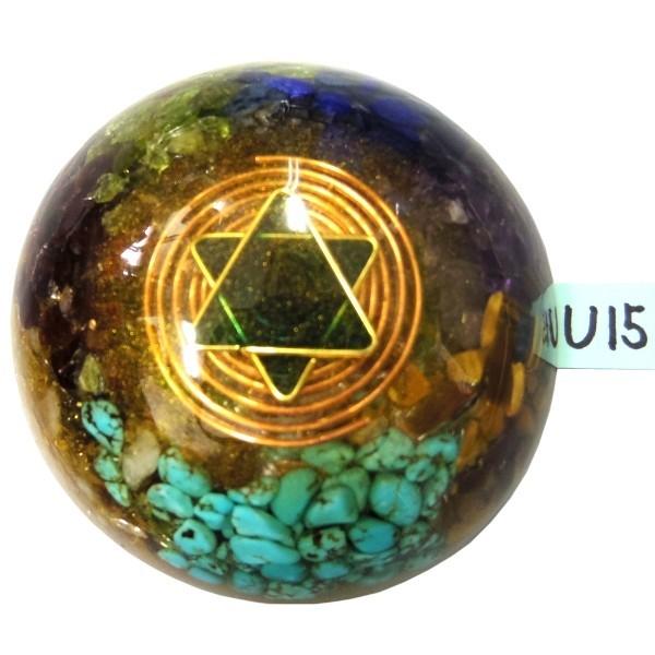 オルゴナイト プラス　ドーム薄型 U15　(パワーストーン 製品)